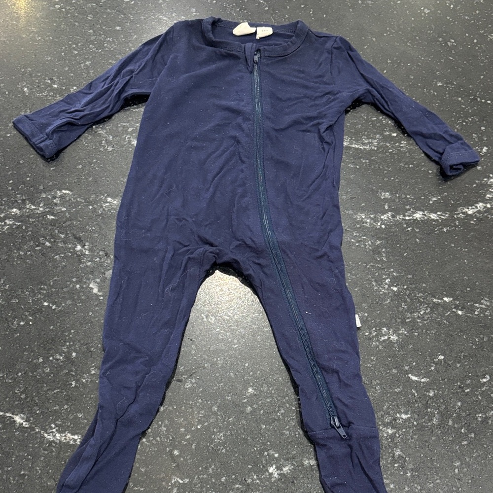 Kyte Baby 3-6m Navy Blue Kids Footie